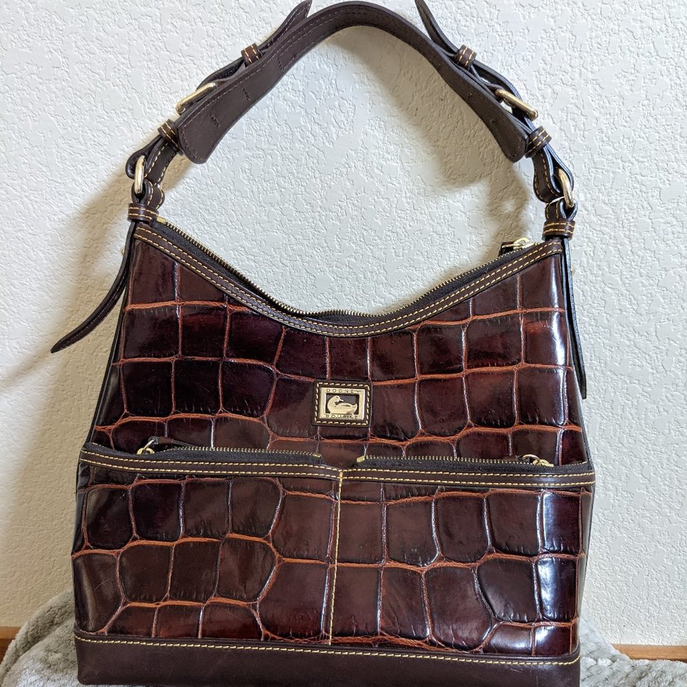 Dooney & Bourke Cognac Leather Hobo Bag